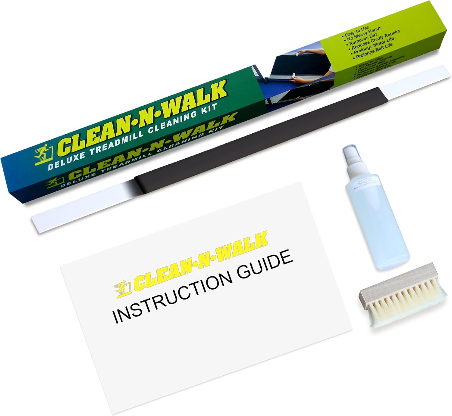 Clean-N-Walk Original Patented Treadmill Cleaning System Since 1998 and Official Partner for Major Manufacturers Made in USA (6 Month Supply)