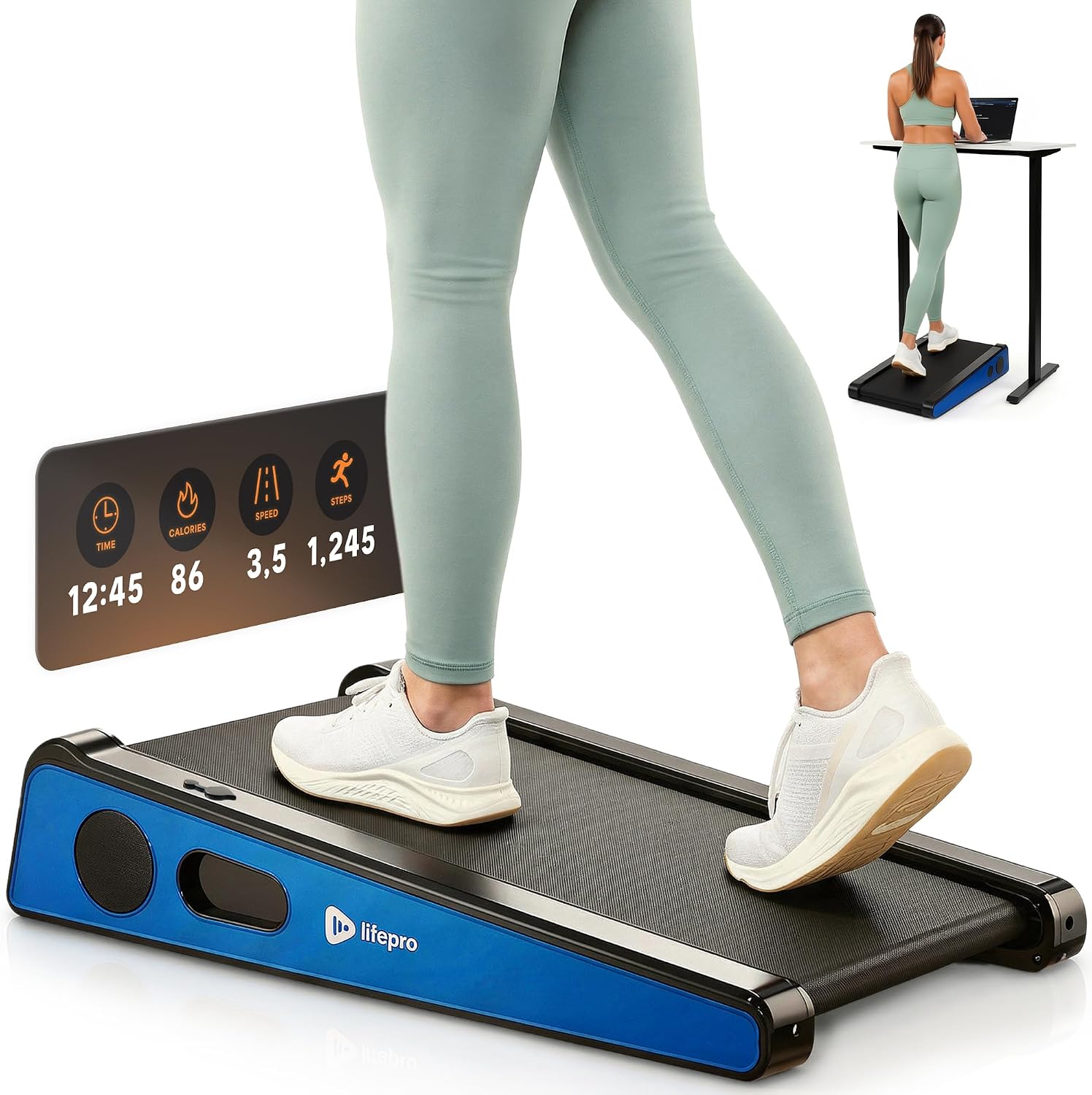 The 4 Best Walking Pads for Standing Desks (Desk Height Matters) - WalkingPadReviews review with measurements and honest opinion