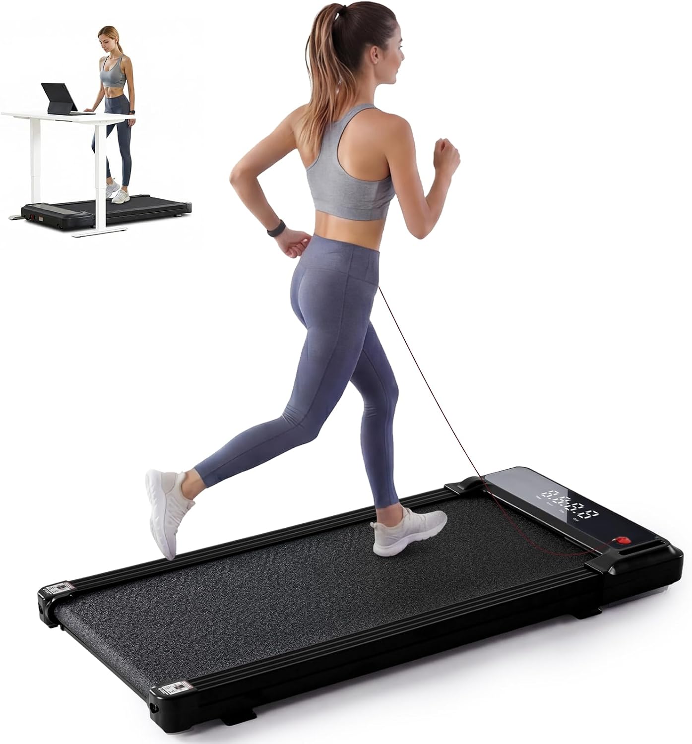 NEWBULIG Under Desk Walking Pad Treadmill