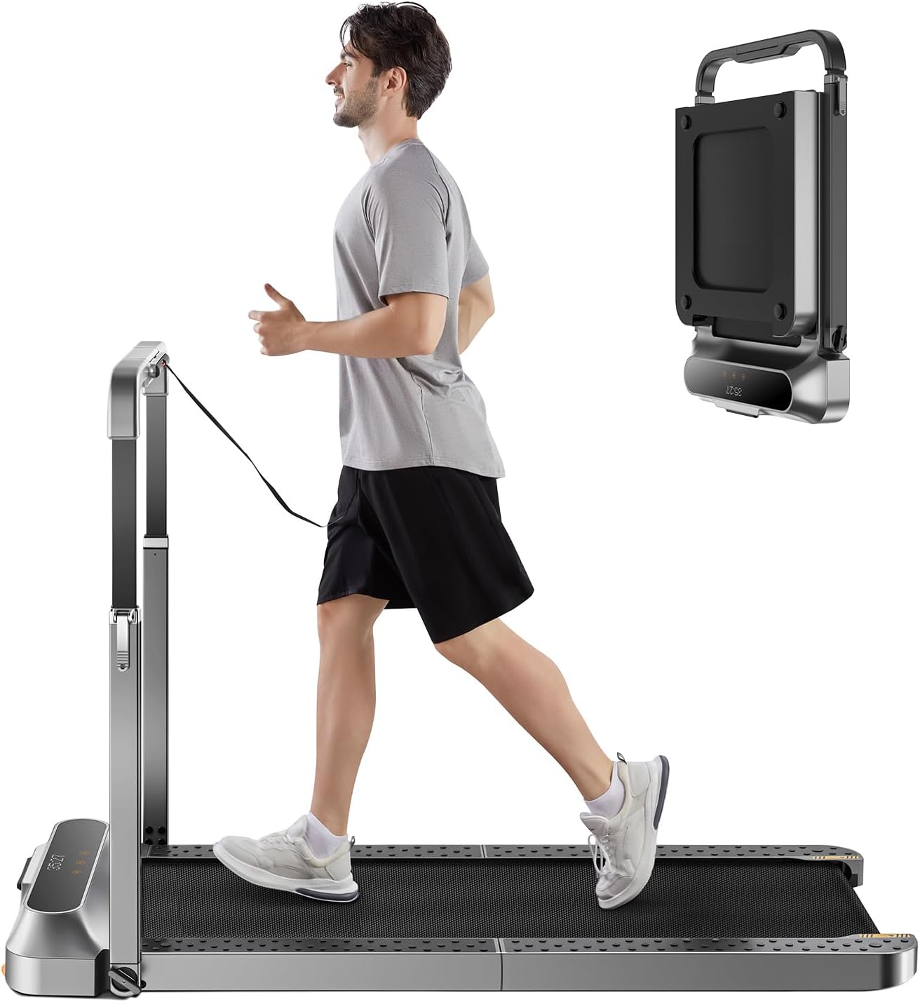 WALKINGPAD Folding Treadmill, 2 in 1 Walking Pad with Handle Bar