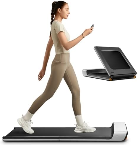 WalkingPad P1 Foldable Walking Pad Treadmill, Under Desk Compact Design | 180° Foldable Design, FootSense Control, Compact Storage, Space Saving for Under Desk Walking, Home Office Use : Sports &amp; Outdoors