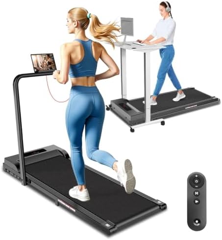 The handle bar option: Walking Pad Treadmill for Home with Handle Bar